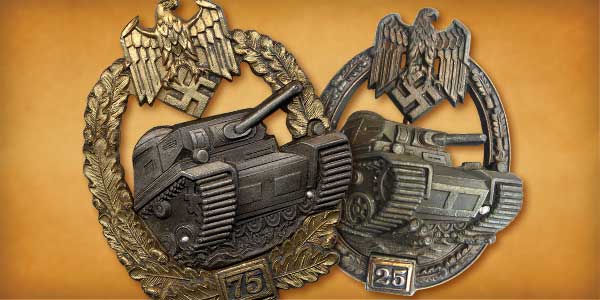 Niemieckie Pancerne Odznaczenie Bojowe II, III i IV stopnia cz. 1